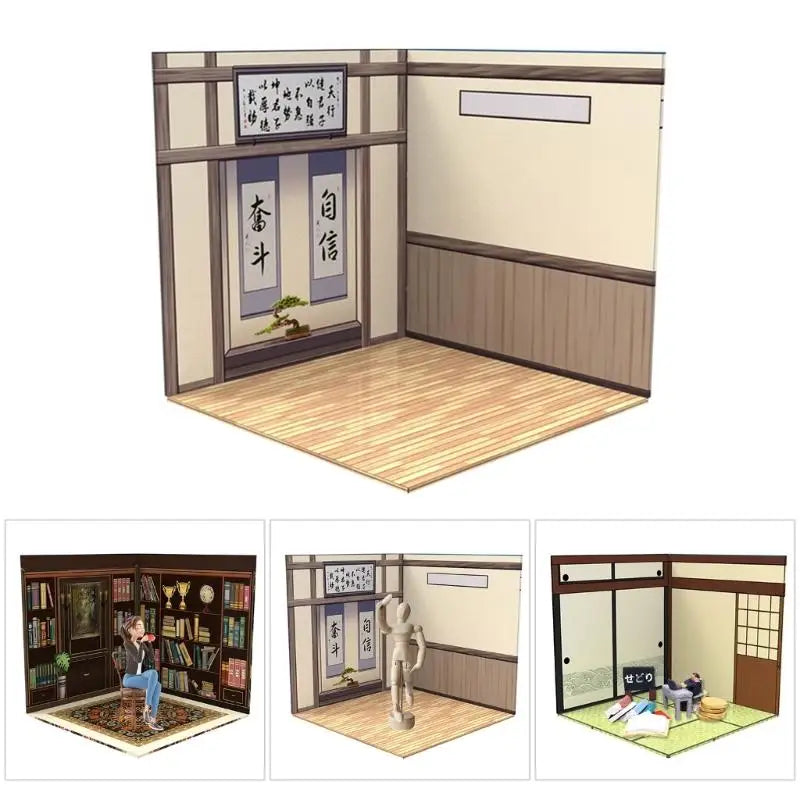 Japanese Style Collapsible Display Board for Action Figures