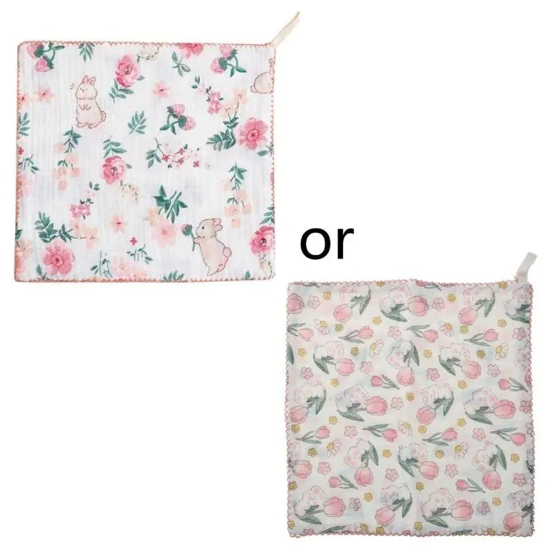 Baby Muslin Cotton Washcloth – Soft Newborn Wipe & Bib