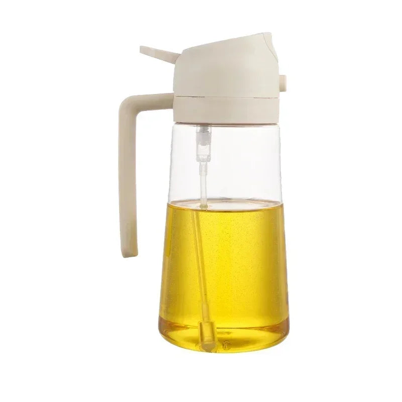 500ml Oil Spray Bottle for Kitchen, Air Fryer, BBQ & Camping