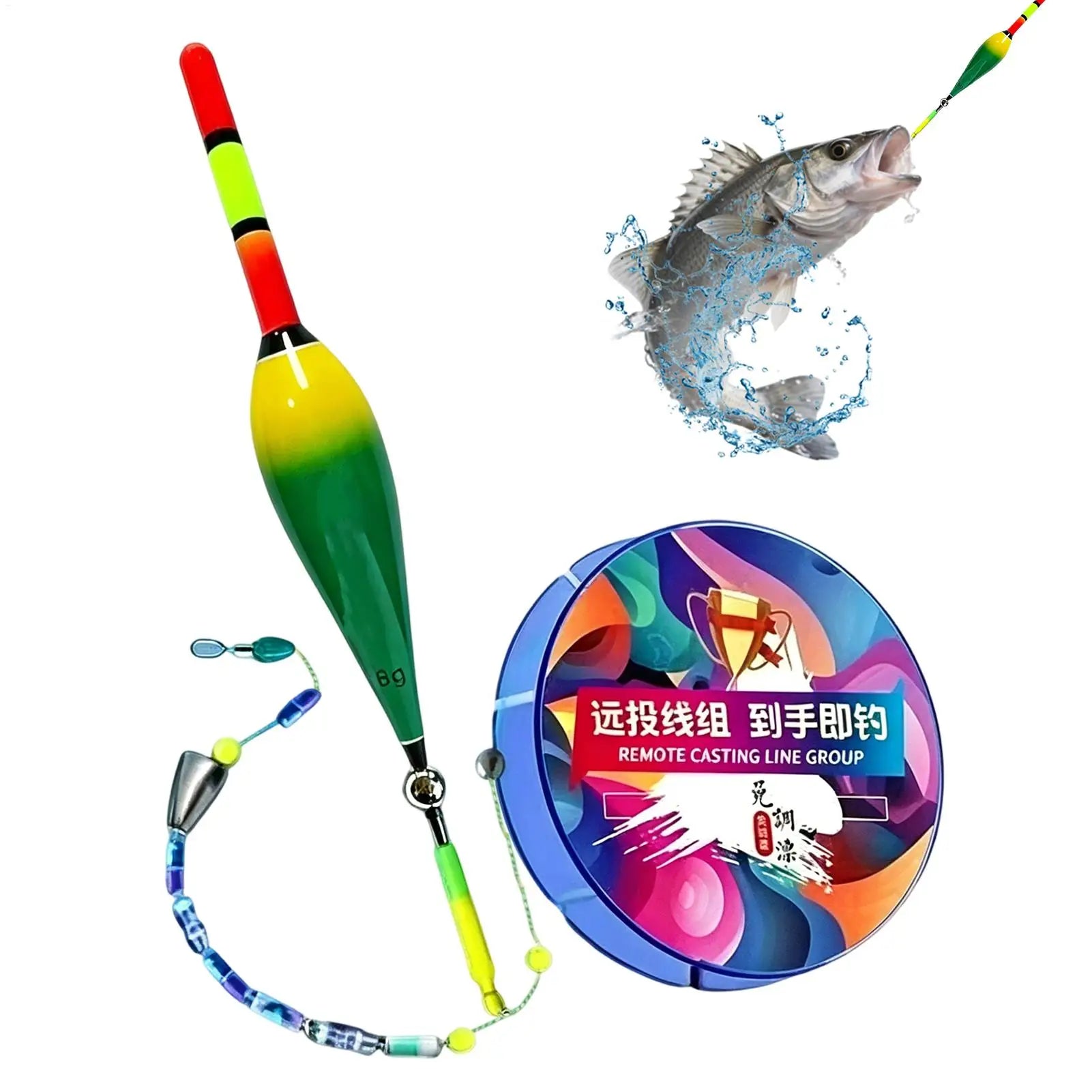 Automatic Bobber Fishing Line Set with Float for Anglers Easy Casting and Smooth Retrieval Outdoor Fishing Tackle Accessories Peaceful Pleasures Health and Wellness