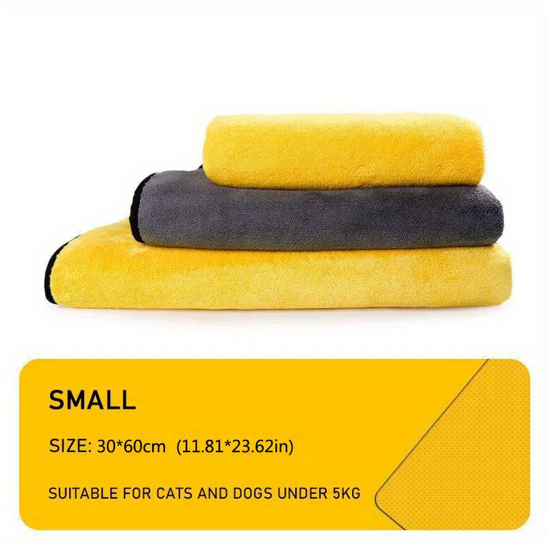 Quick-Dry Microfiber Pet Towel & Bathrobe for Dogs & Cats