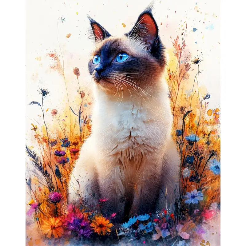 Paint by Number Kit for Adults – Flower & Animal Canvas 60×75cm