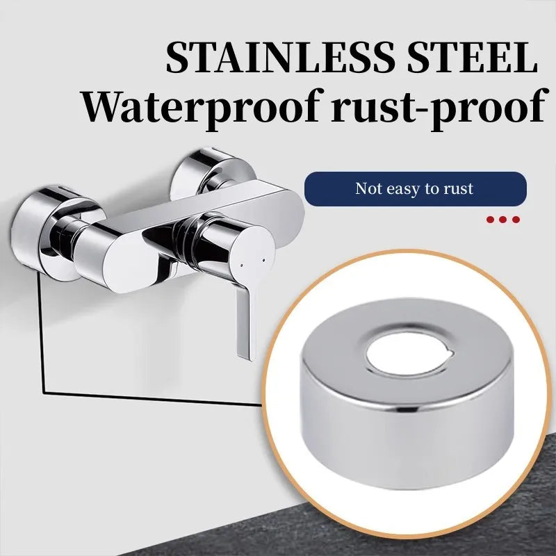 2PCS Stainless Steel Faucet Pipe Decorative Cover 1/2" 3/4" 1"