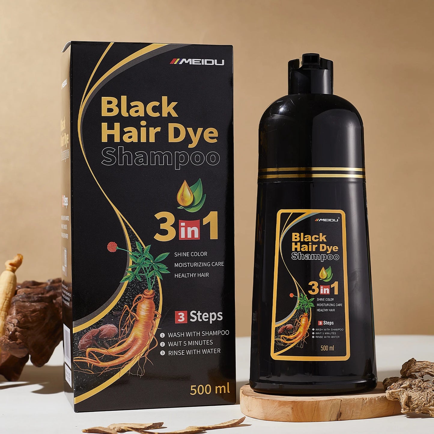 Versatile 3in1 Hair Dye Shampoo for Men and Women Peaceful Pleasures Health and Wellness