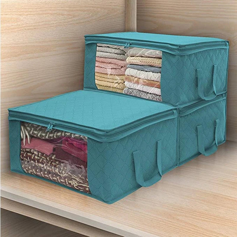 1/2/3PCS Household Storage Bag, Cotton Quilt Organizer, Portable Moving Bag, Thickened And Foldable Clothing Storage Bag Peaceful Pleasures Health and Wellness