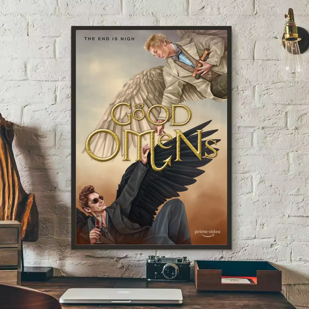 Good Omens TV Show Poster – HD Waterproof PVC Wall Art Decor TV Show Wall Poster Peaceful Pleasures Health and Wellness