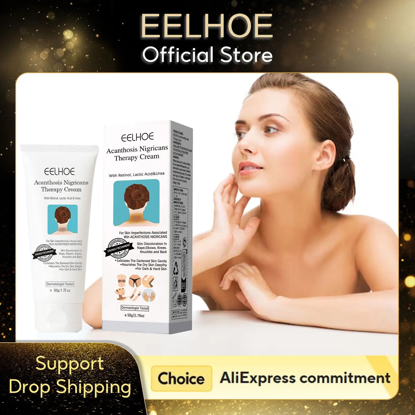 EELHOE Skin Brightening Body Cream – Neck, Underarm & Knees
