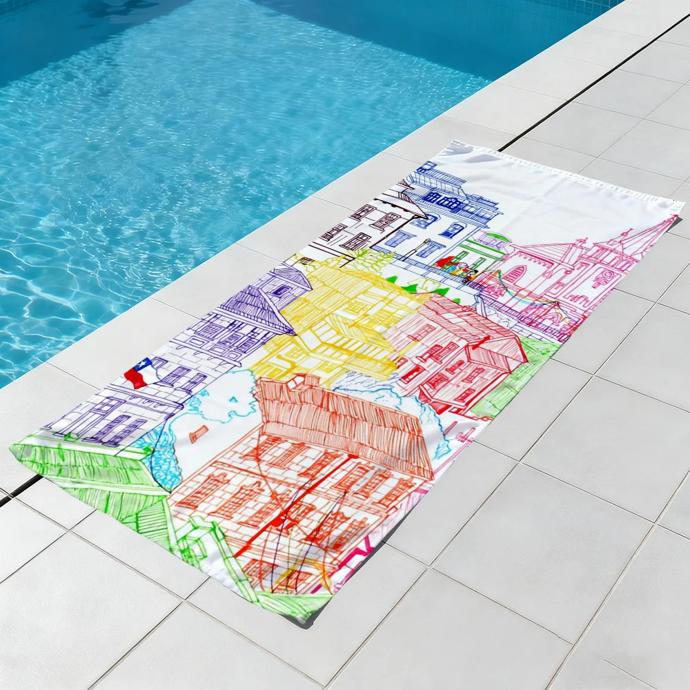 Quick-Dry Beach Towel – Soft, Colorful, Lightweight | 11 Sizes Quick-Dry Beach Towel Peaceful Pleasures Health and Wellness