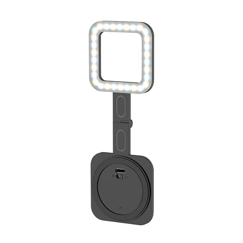 Magnetic Absorption Fill Light Lamp Light Led Mobile Led Light Cell Phone Lighting Led Light Photography Selfie Lighting Camera Peaceful Pleasures Health and Wellness Black China Mainland