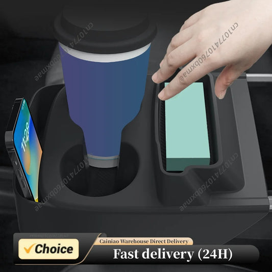 For Tesla Model Y Standard 2025 Silicone Central Control Cup Holder Silicone Glasses Holder Tray Interior Car Auto Accessories Peaceful Pleasures Health and Wellness