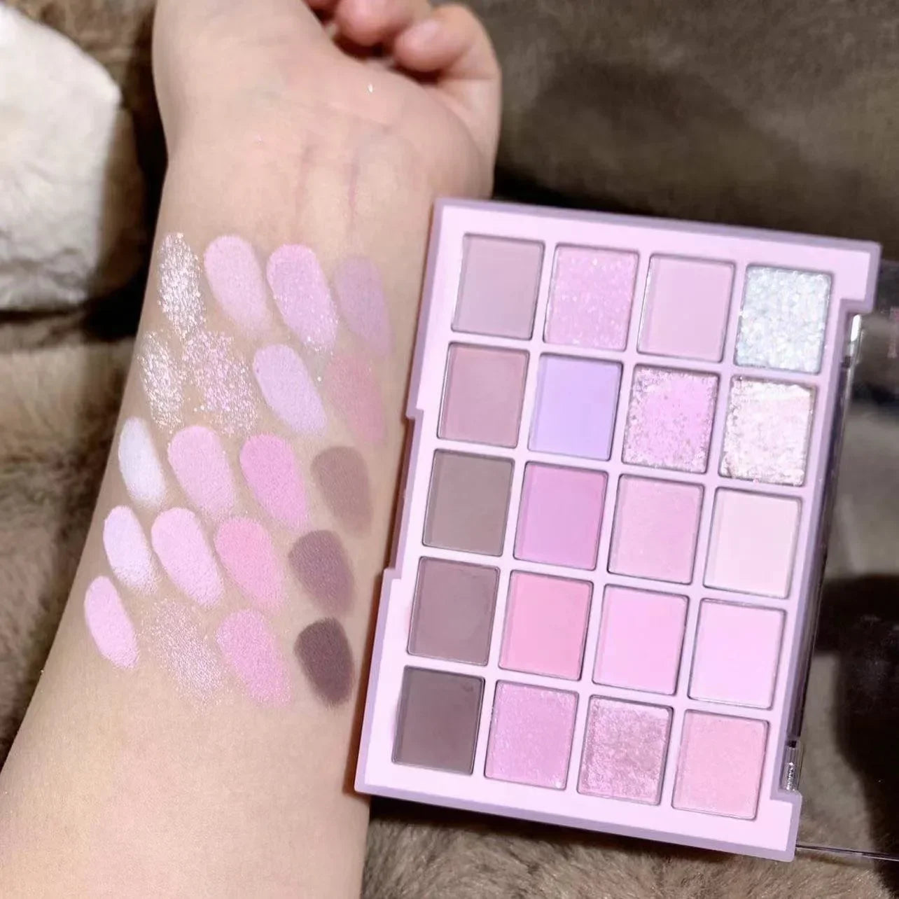 20-Color Korean Eyeshadow Palette | Matte Glitter Shimmer