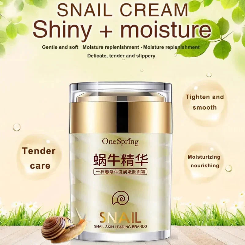 Snail Anti Wrinkles Face Cream Anti Aging Firming Skin Retinol Eye Massage Roller Fade Dark Eye Circles Eye Bag Serum Products Peaceful Pleasures Health and Wellness