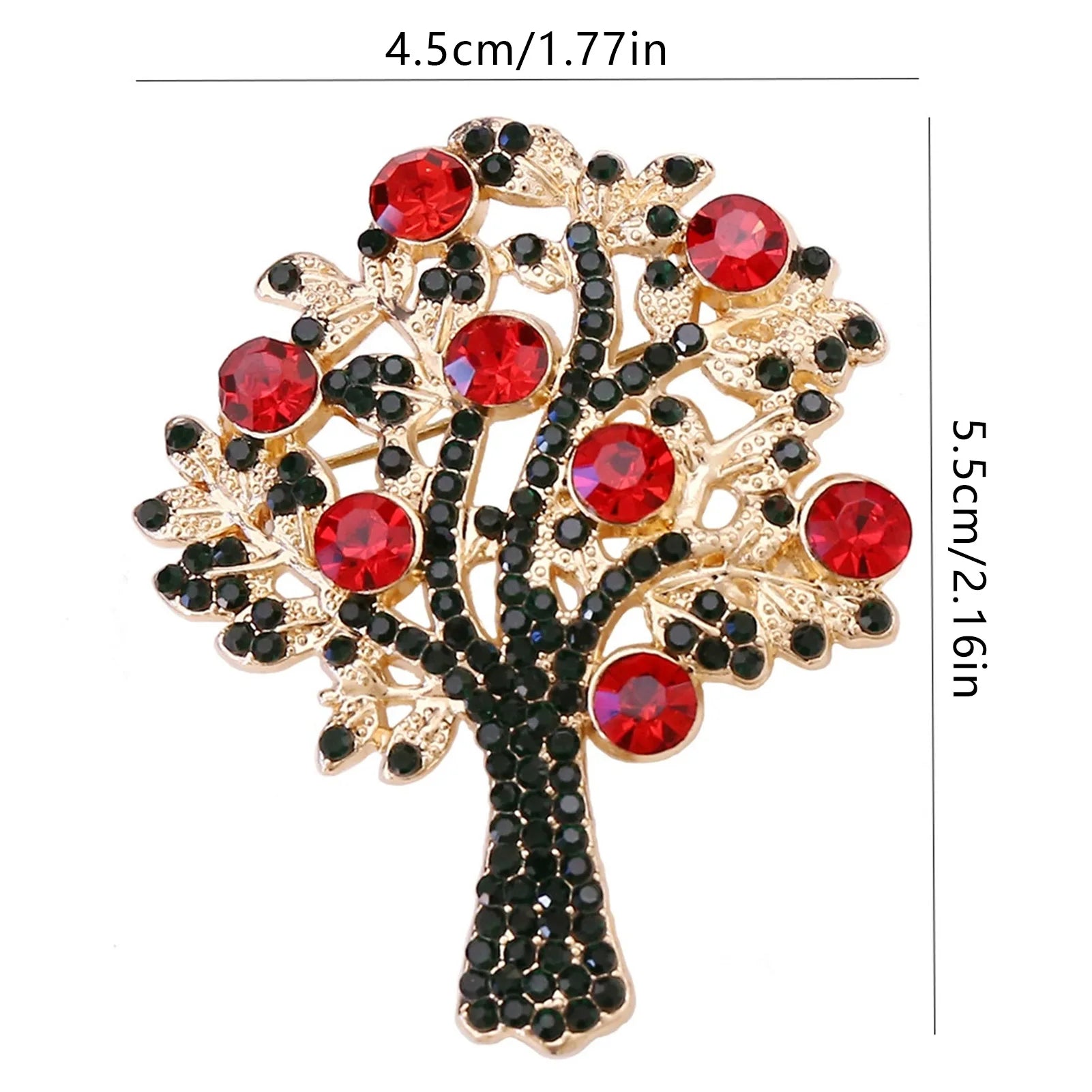 Santa Claus Christmas Tree Brooch Vintage Alloy Pin Badge for Clothes Hats Bags Christmas Party Decorations Peaceful Pleasures Health and Wellness Xz007