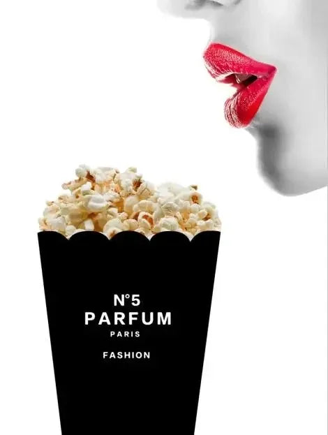 Nordic Luxury Minimalist Perfume Bottle Pop Art Prints Fashion Coco Poster Black White Parfum Giclee Wall Decor Painting Peaceful Pleasures Health and Wellness 30X40CM A4