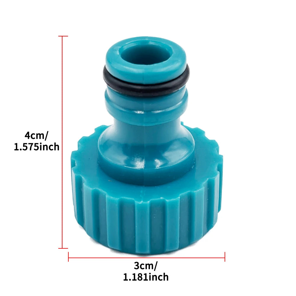 5PCS High Quality Plastic Hose Connector 3/4'' Garden Hose Quick Adapter Fittings Gardening Car Washing Watering Tool Peaceful Pleasures Health and Wellness