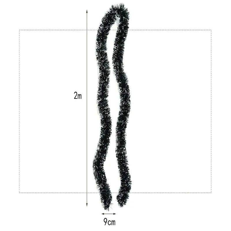 2M Christmas Ribbon Garland with Bows – Tree & Party Decor