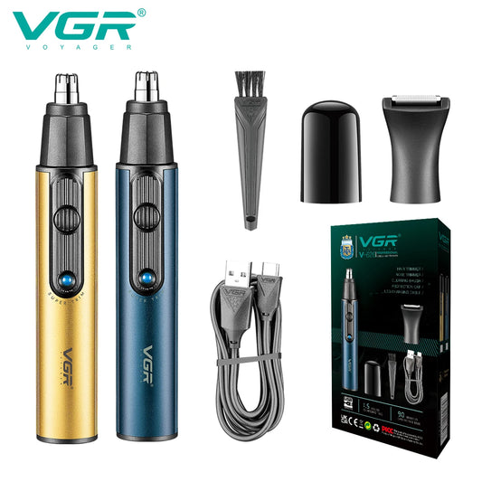 VGR 626 2-in-1 Convenient Hair Cleaning Set Men's Shaver Shaver Metal Nose Hair Trimmer Deep Cleaning Hair Trimmer Hair Removal Peaceful Pleasures Health and Wellness