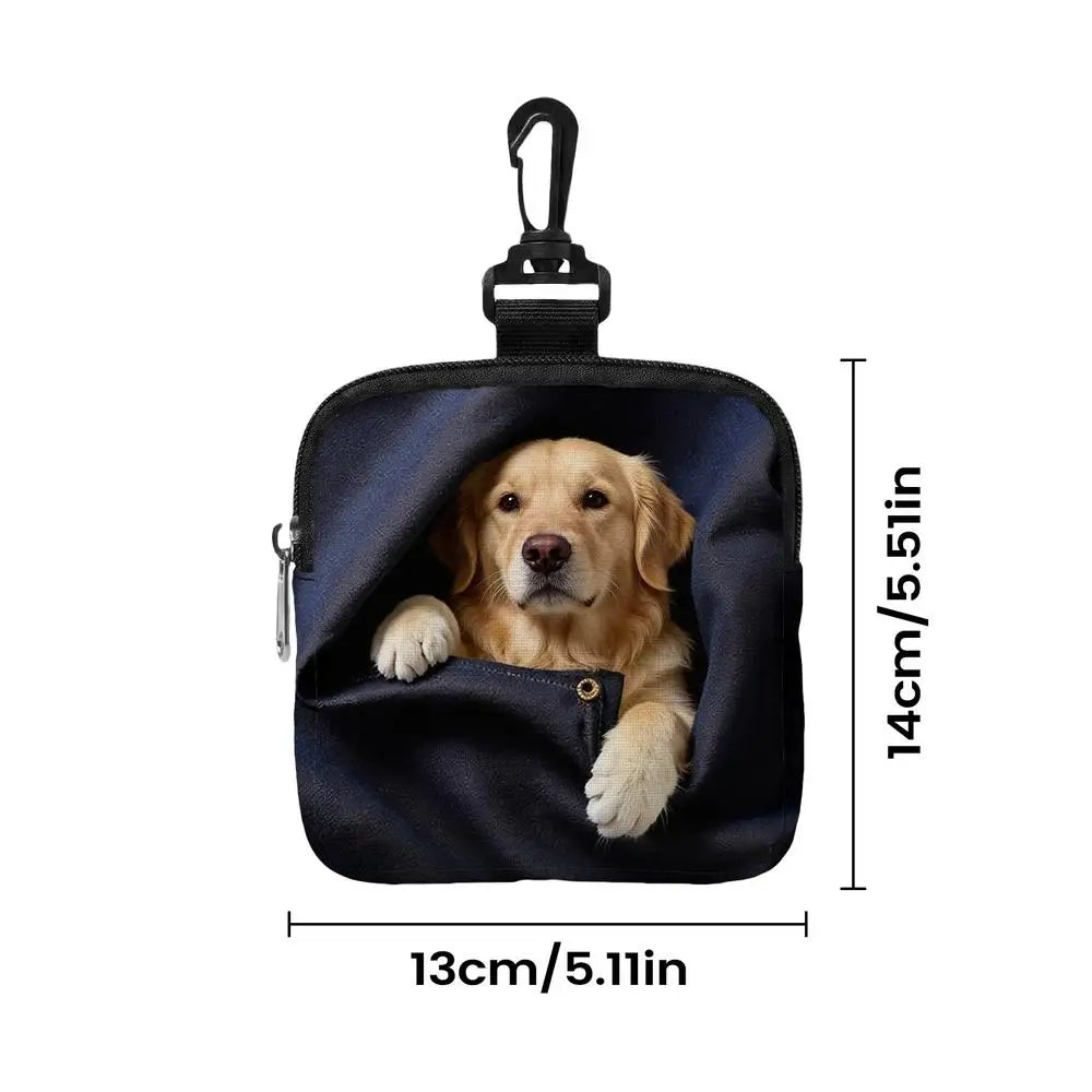 Portable Dog Treat Pouch Training Treat Carrier with Belt Clip Puppy Food Holder for Walking Camping Hiking Travel Beach Outdoor Peaceful Pleasures Health and Wellness 01
