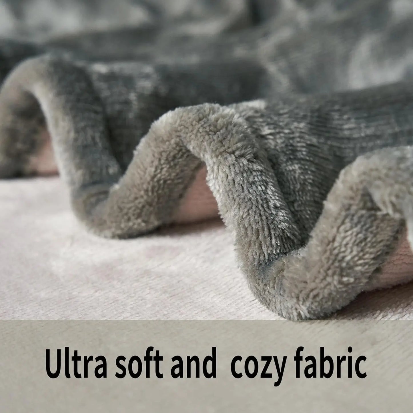 Queen Size Flannel Electric Blanket – 4 Heat Levels, ETL & FCC Certified, Grey Electric Blanket Peaceful Pleasures Health and Wellness