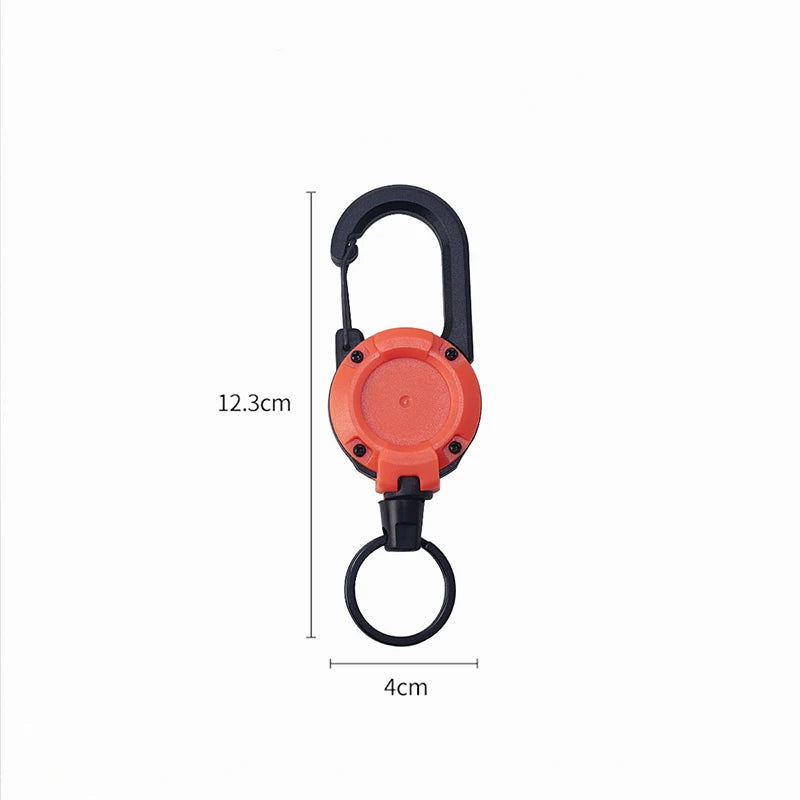 Retractable Tactical Keychain Clip | Anti-Loss Wire Rope