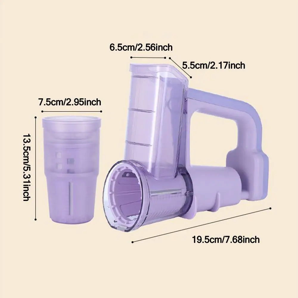Electric Rechargeable Vegetable Slicer & Food Chopper – 3 Blades Electric Food Slicer Peaceful Pleasures Health and Wellness China Mainland No base