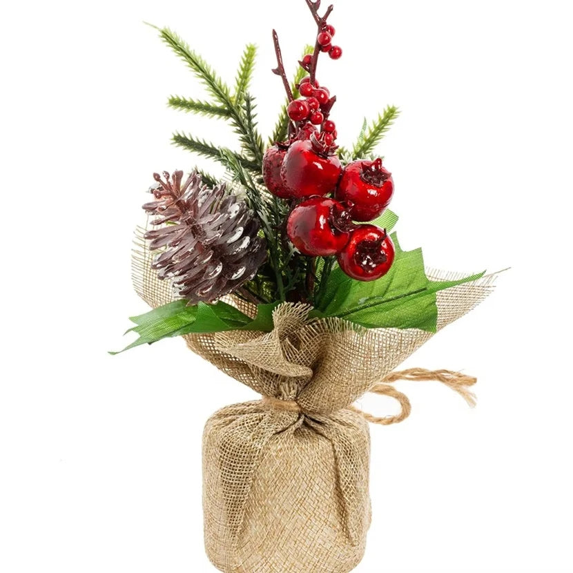 Artificial Flower Bonsai Set 2/5pcs – Home & Wedding Décor