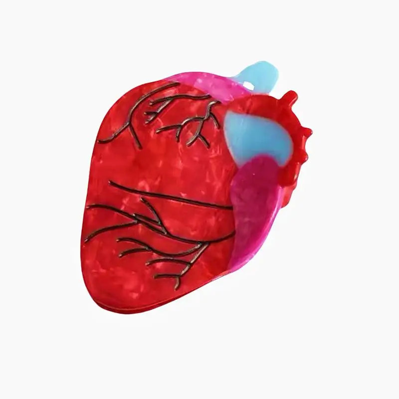 Pill Heart Hair Claw Clip – Non-Slip Strong Hold for Women