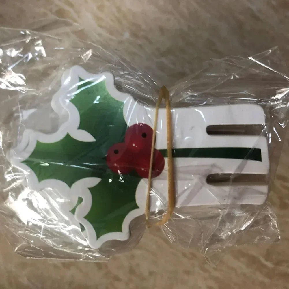 Christmas Wine Glass Place Cards – Festive Table Markers, 10pcs