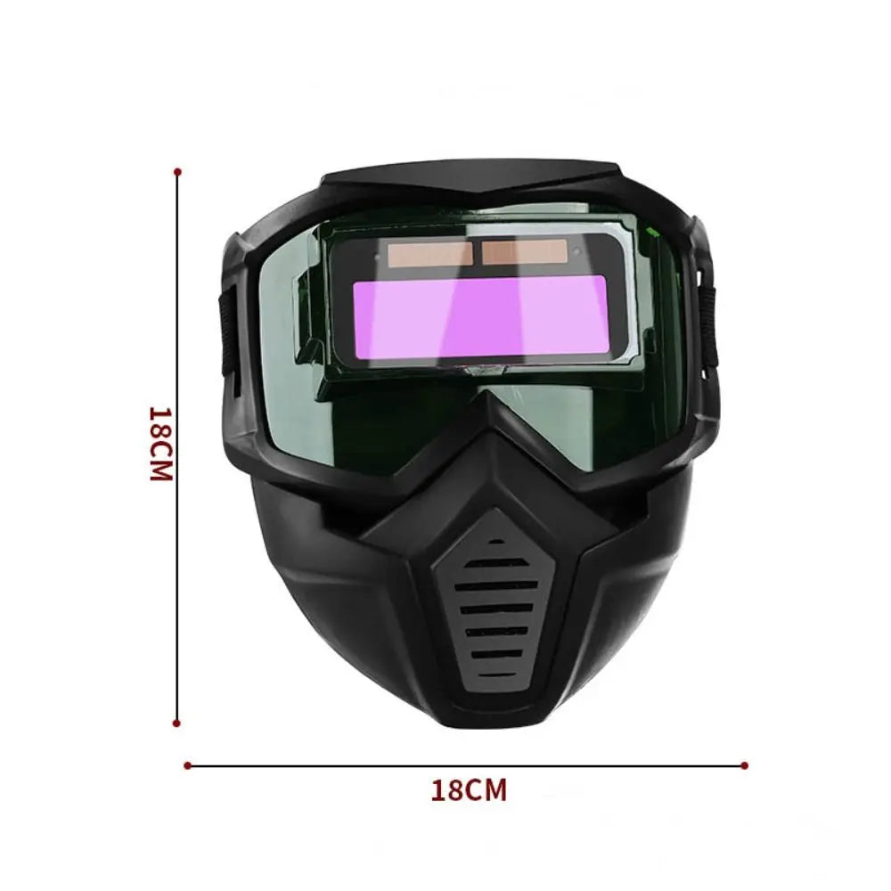 Auto Darkening Welding Glasses Adjustable Band Split Type Welder Mask Impact Resistant Detachable Face Protector Peaceful Pleasures Health and Wellness