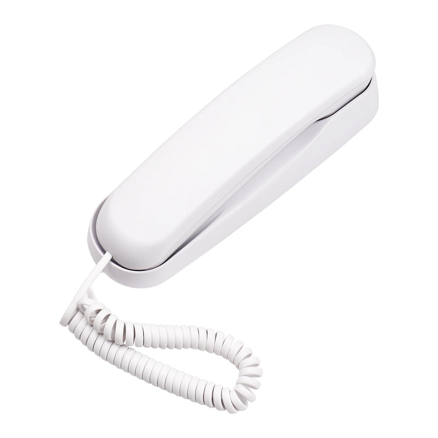 Mini Corded Landline Phone | Wall Mountable, Mute & Redial