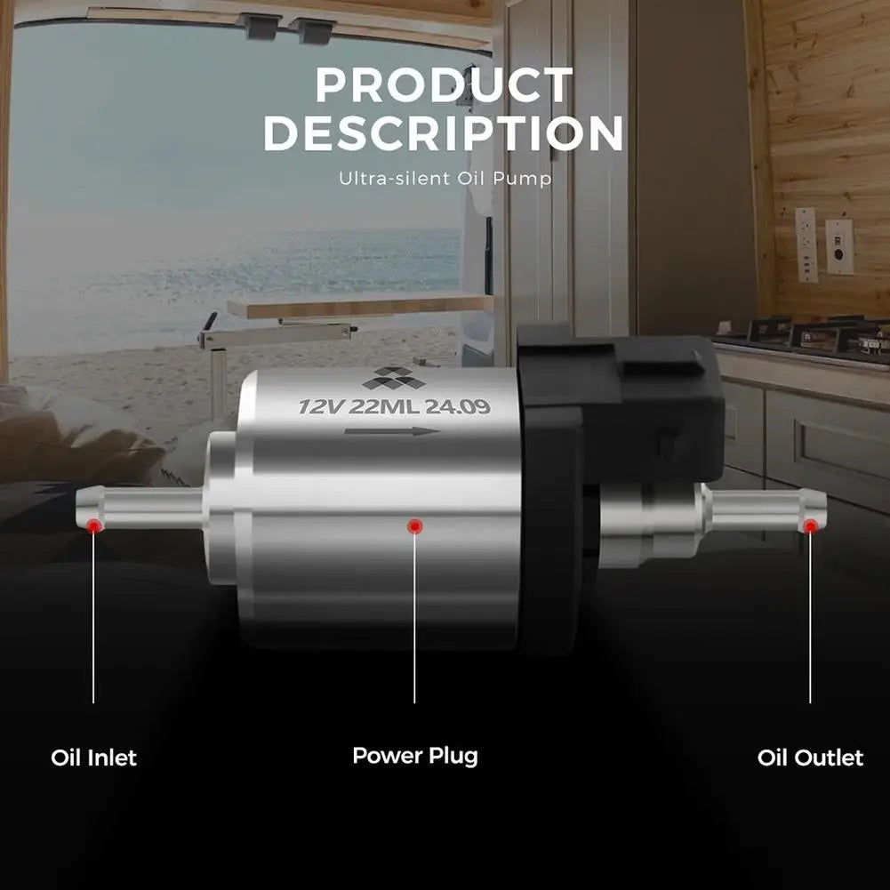 12V Diesel Heater Fuel Pump | Silent Oil Metering Pump Diesel Heater Fuel Pump Peaceful Pleasures Health and Wellness