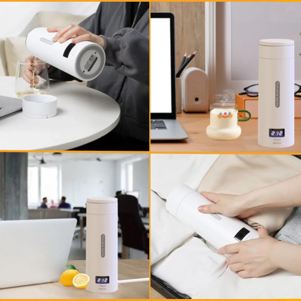 URGGU Portable Travel Electric Kettle 500ml | 4 Temp Settings