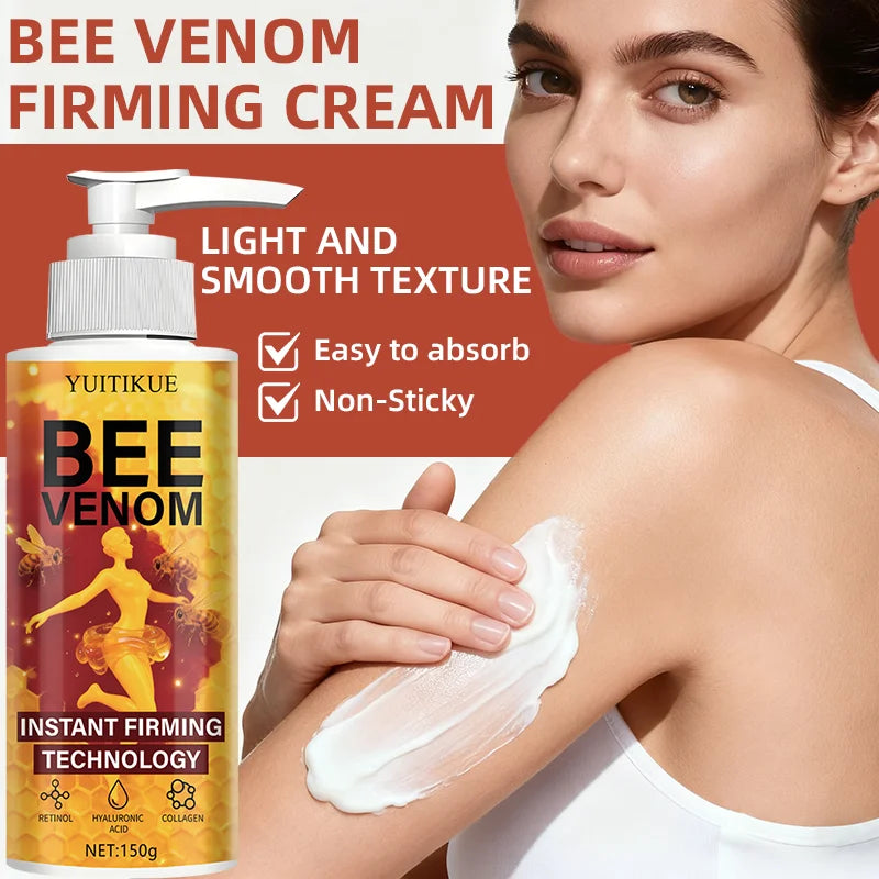 Bee Venom Firming Cream 150g - Instant Firming Technology, for Neck/Arms/Belly/Legs, Light & Smooth Texture Peaceful Pleasures Health and Wellness