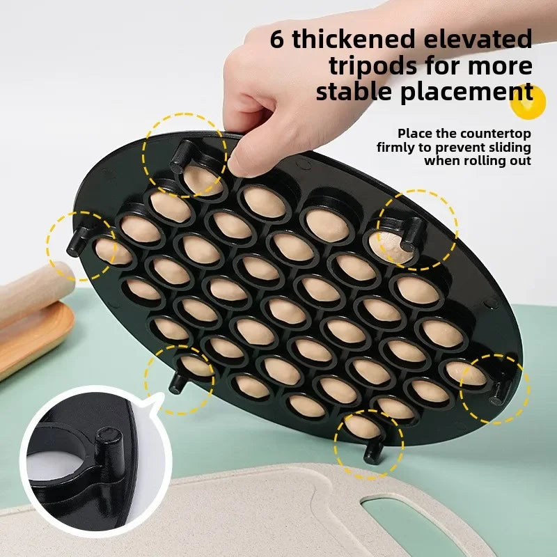37 Holes Dumpling Mold Aluminum Alloy Ravioli Maker DIY Kitchen Tool for Making Ravioli Pastry Dumplings Household Gadget Peaceful Pleasures Health and Wellness