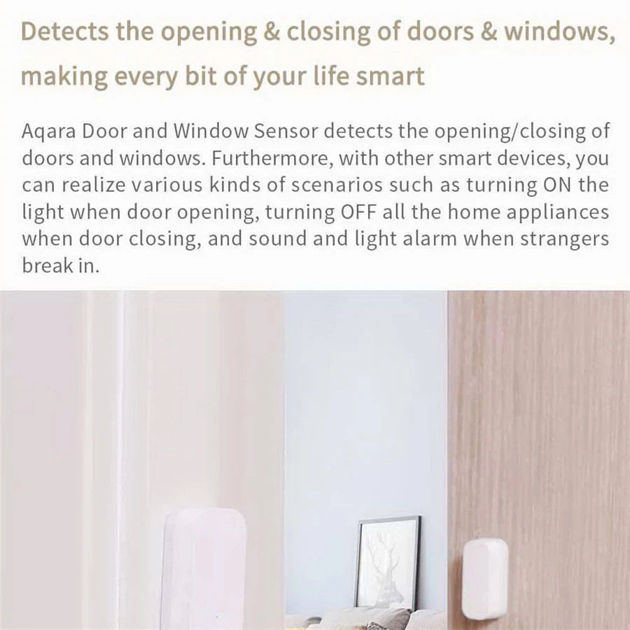 Aqara E1 Door Window Sensor Zigbee 3.0 Smart Mini Door Sensors Wireless Connection Work With Xiaomi Mi Home APP HomeKit Peaceful Pleasures Health and Wellness