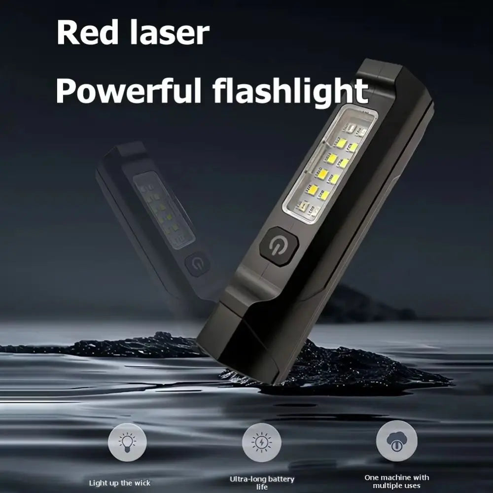 Compact Mini LED Flashlight | Magnetic Base, COB Side Light