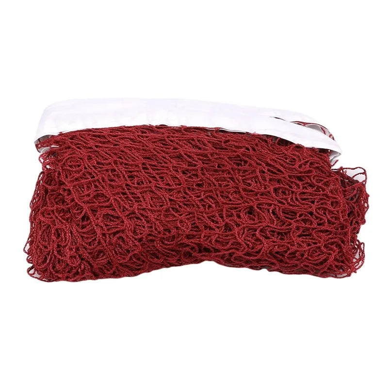 Outdoor Sports Net Set 6.2m x 0.64m Mesh forBadminton Tennis Volleyball Practice Training Net Easy Assembly forGarden Park Beach Peaceful Pleasures Health and Wellness Wine red
