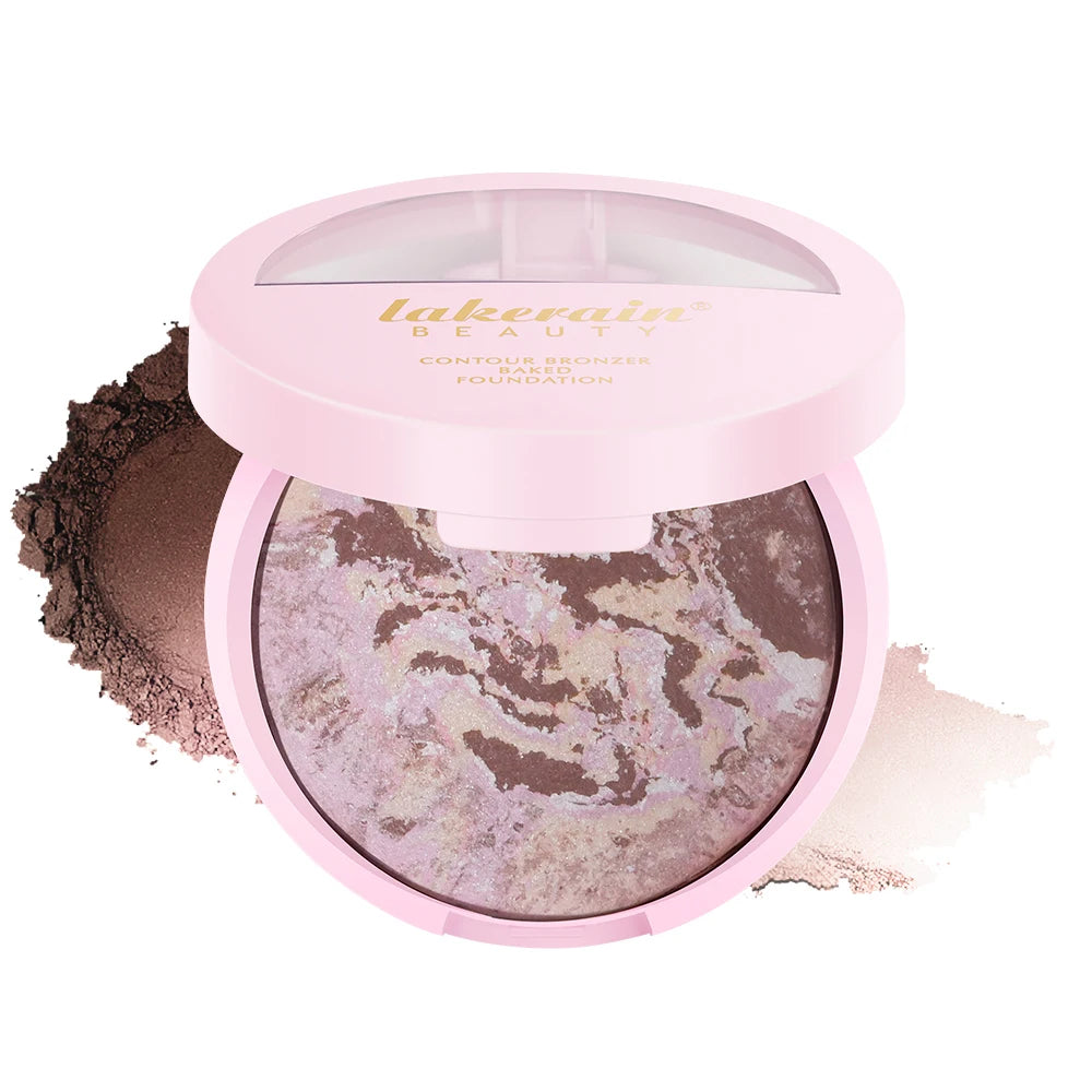 NEW YORK Baked Brighten Color Correcting Powder Foundation Fair Buildable Light to Medium Coverage Demi-Matte Natural Finish Peaceful Pleasures Health and Wellness color 2 bronzer