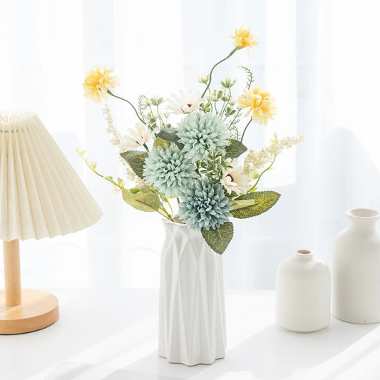 Artificial Silk Chrysanthemum Bouquet | Wedding & Home Decor Artificial Flower Bouquet Peaceful Pleasures Health and Wellness