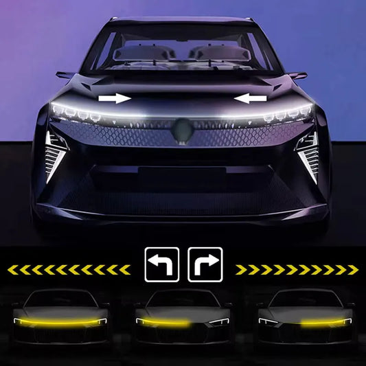 12V LED Car Hood DRL Light Strip with Turn Signal & Scan Effect Car LED Light Strip Oasis Select