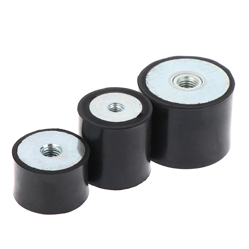 M4-M8 Female Thread Rubber Shock Absorber Anti Vibration Pad Damper-Metal Silentblock Type DD Rubber Mount Flat Base Block Peaceful Pleasures Health and Wellness