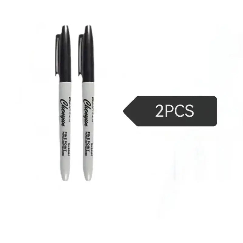 Black Fine Tip Permanent Marker – Waterproof, Quick Dry Pen