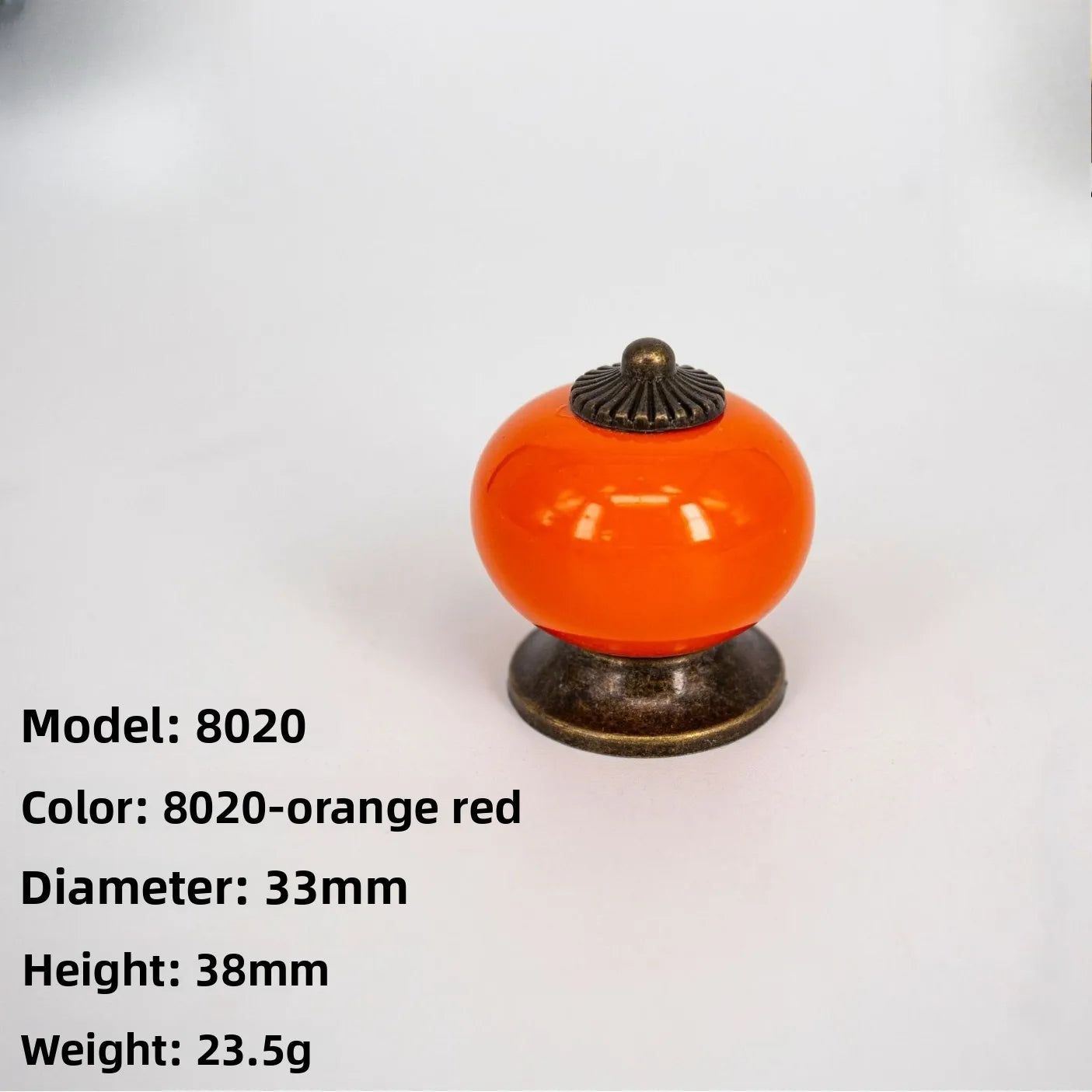 2-Pack Vintage Pumpkin Drawer Knobs & Cabinet Pull Handles