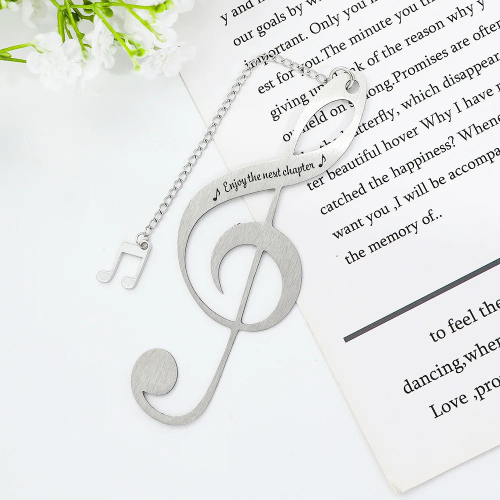 Bview Art Music Note Pendant Necklace Engravable Teacher Appreciation