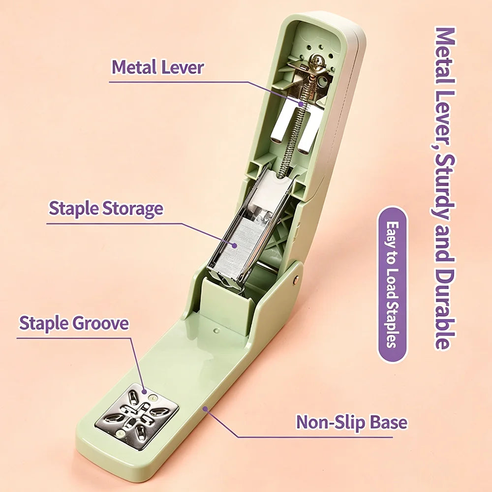 Stapler Beauty Gradient 360 Degree Rotating Multi Functional Student
