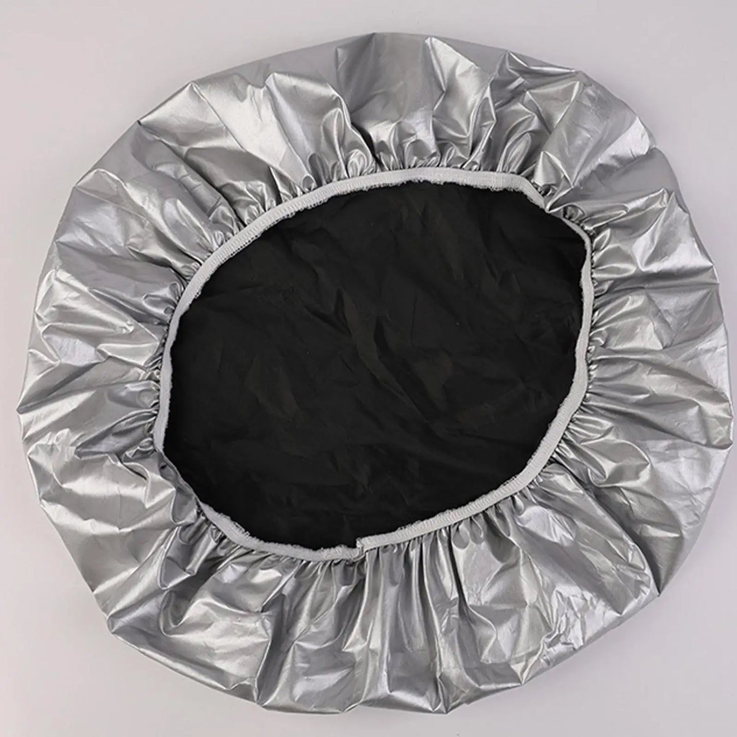 Silver Steering Wheel Sun Shade Cover – 42cm Universal Fit