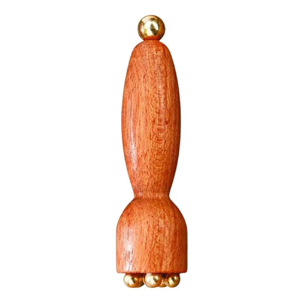 Professional Lotus Seedpod Beauty Brass Rosewood Facial Gua Sha Tool Eye Relaxation Spot Meridians Acupoint Massage Handheld Peaceful Pleasures Health and Wellness A