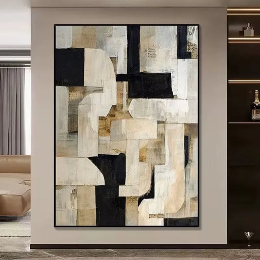 Pure Handmade Oil Painting On Canvas Texture Abstract Hanging Poster For Living Room Bedroom High Quality Wall Art Home Decor Peaceful Pleasures Health and Wellness
