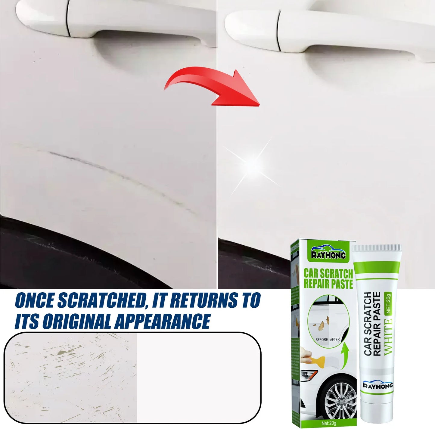 RayHong Fiberglass Repair Paste – Quick Dry Crack & Scratch Fix Fiberglass Repair Paste Peaceful Pleasures Health and Wellness