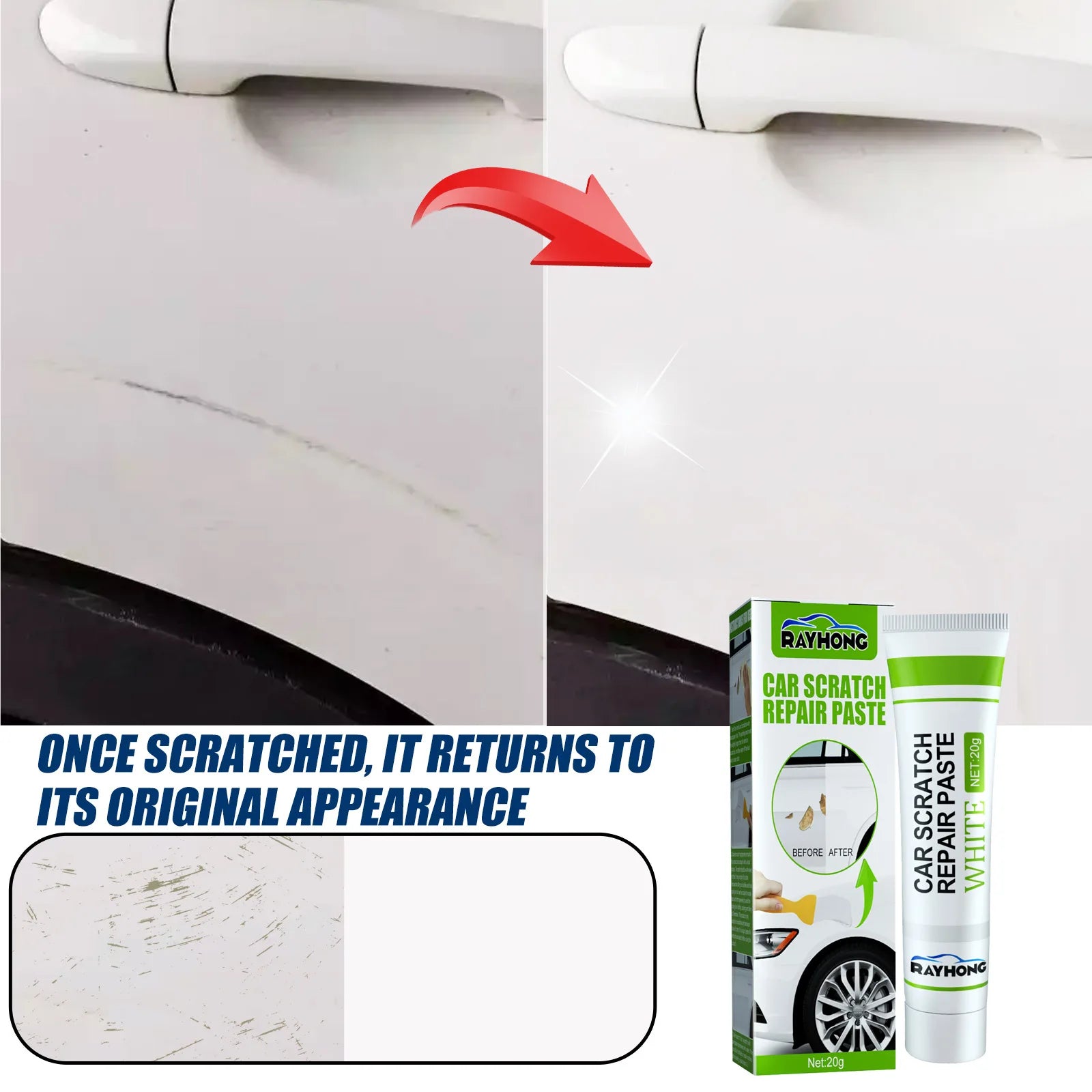 RayHong Fiberglass Repair Paste – Quick Dry Crack & Scratch Fix Fiberglass Repair Paste Peaceful Pleasures Health and Wellness